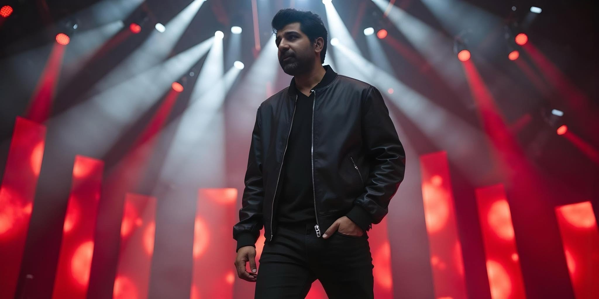 Shuja Haider performing on the Pakistan Idol stage