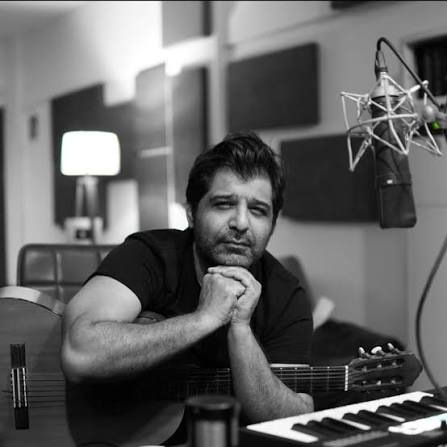 Shuja Haider in the studio